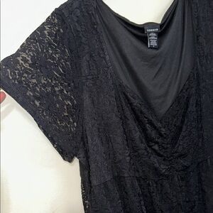 Torrid Black Lace Top